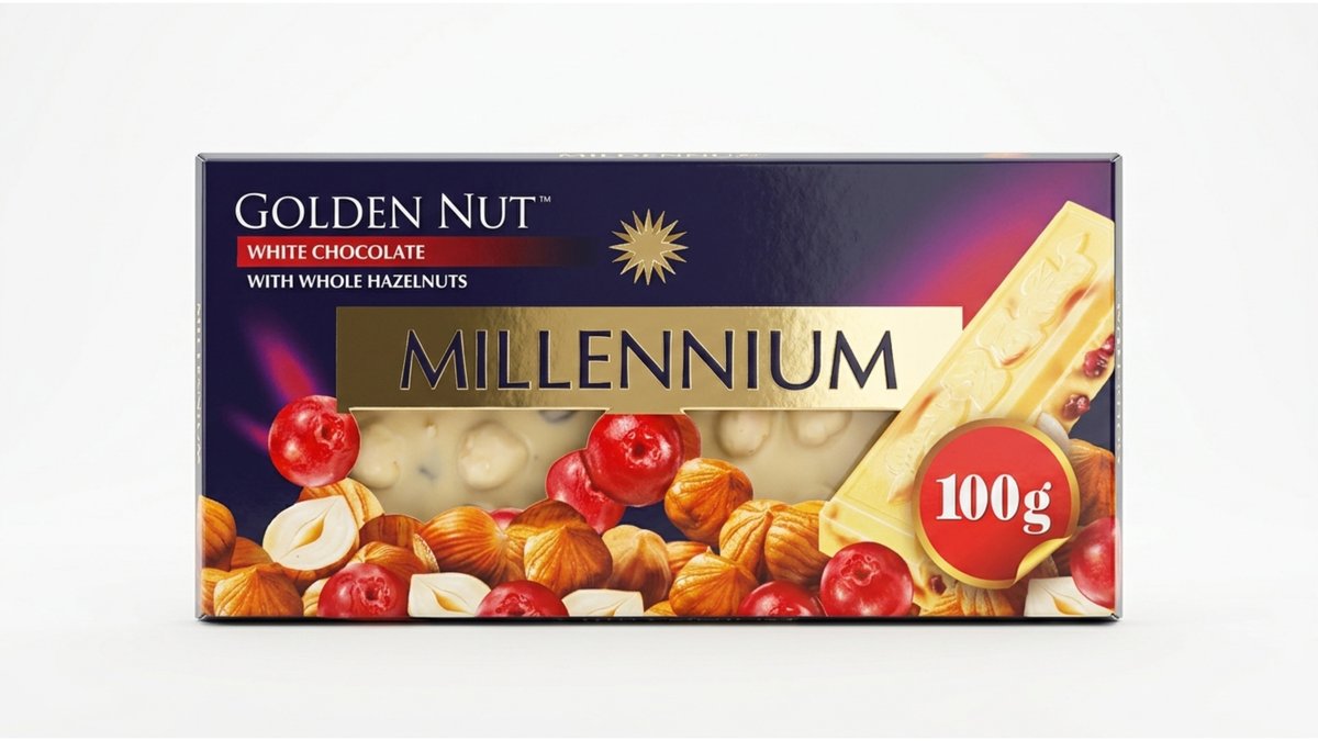 Malbi შოკო  ლადი white chocolate with nuts (100 g)