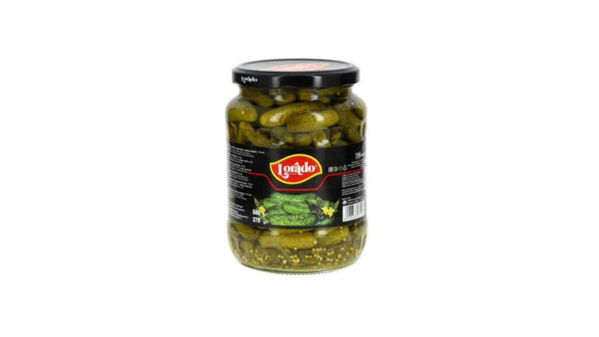 Lorado კონსერვირებული კიტრები Cucumber Gherkins Marinade (720 ml)