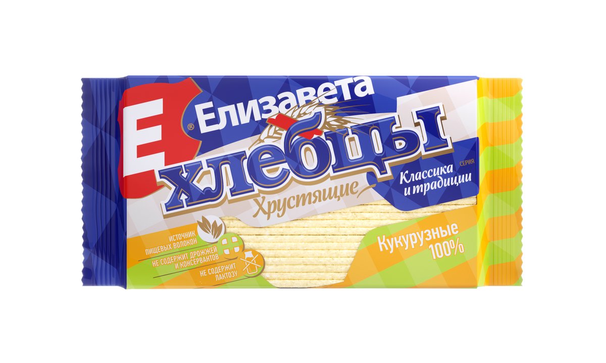Elizaveta corn crispbread 100% corn (90 g)