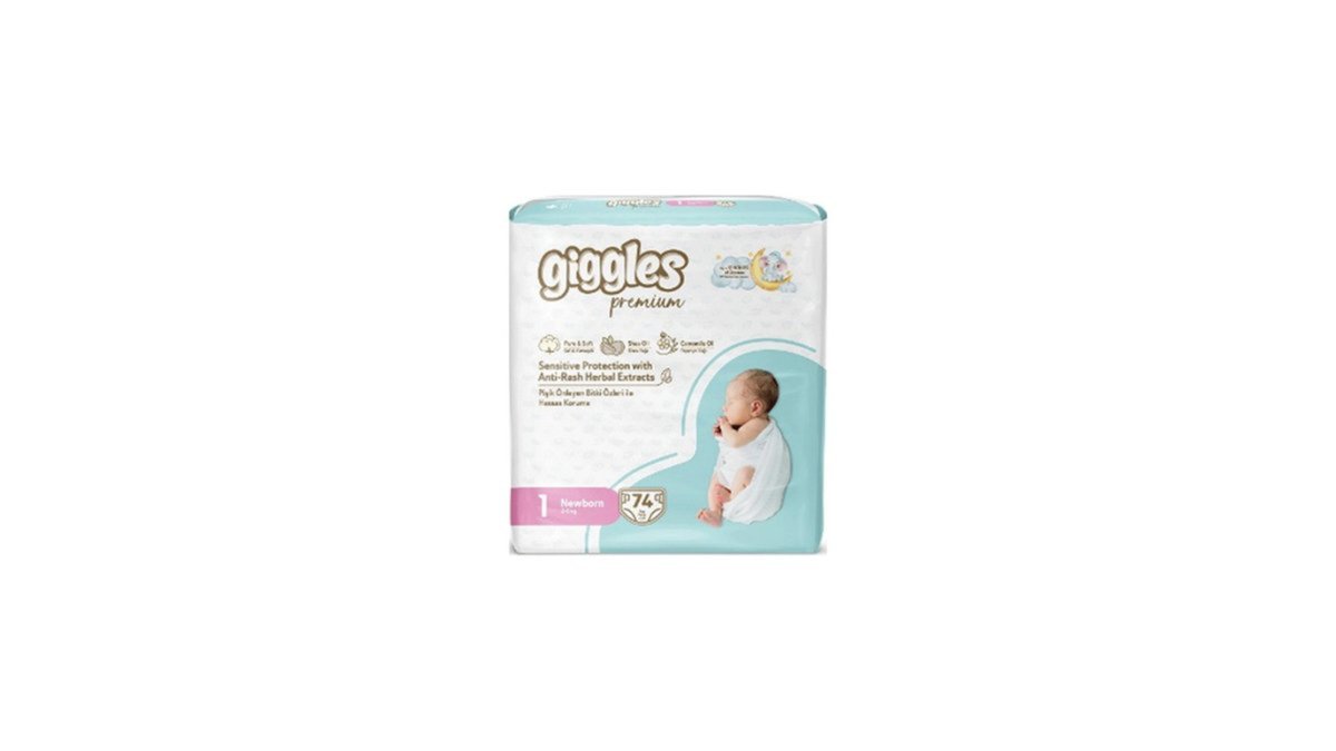 GIGGLES diapers S1 (74 pcs)