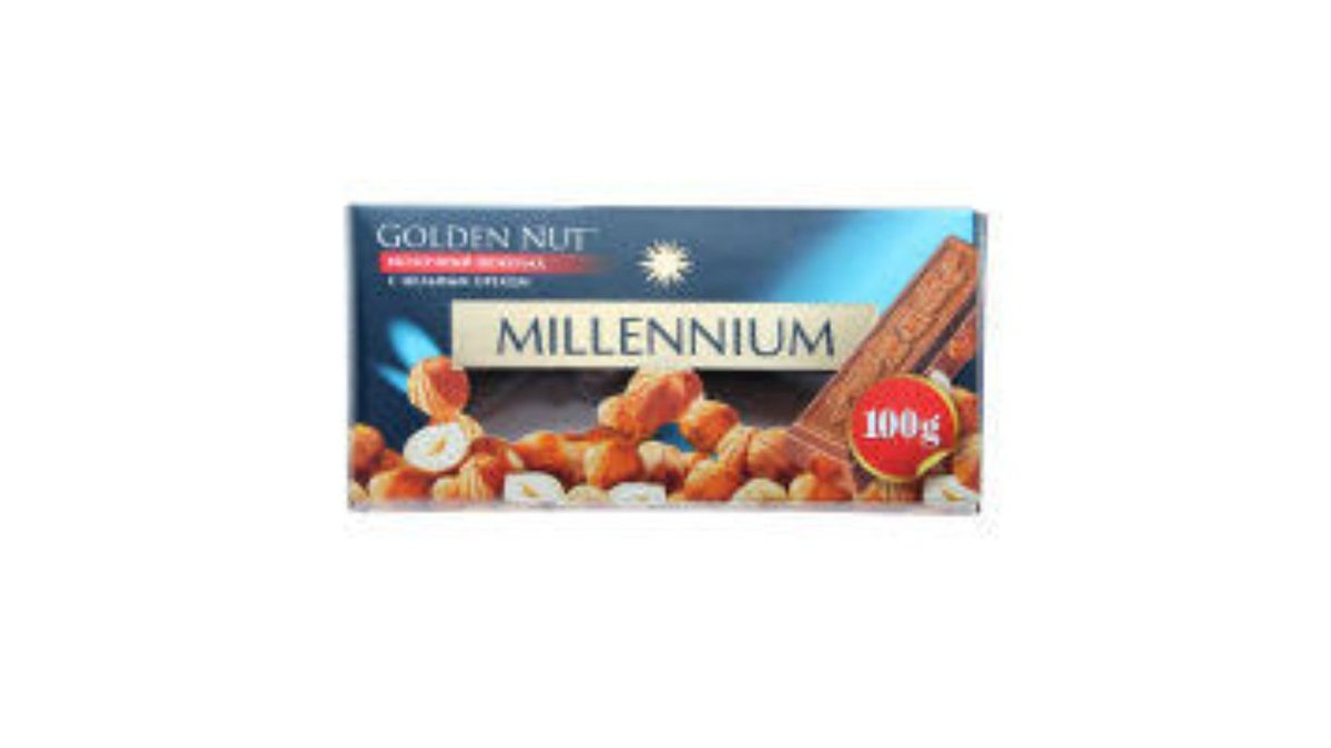 Millennium Шоколад Milk Chocolate Bar with Hazelnuts (100 g)