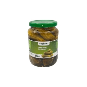 nostimo კონსერვირებული კიტრები 6-9 cm (670 g)