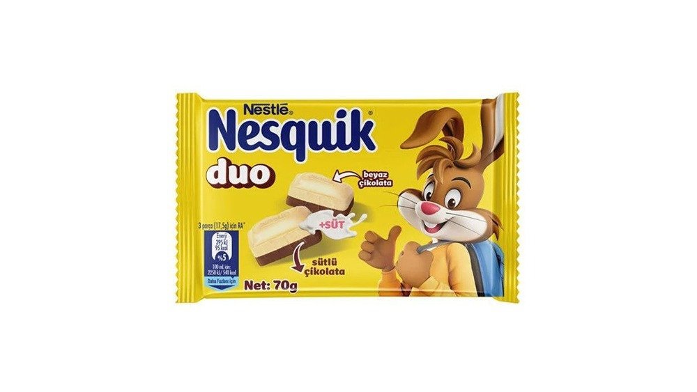 Nesquik კანფეტი Milk Chocolate Duo (70 g)