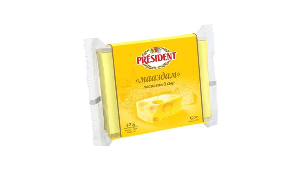 President მდნარი ყველი Maasdam slices (150 gr)