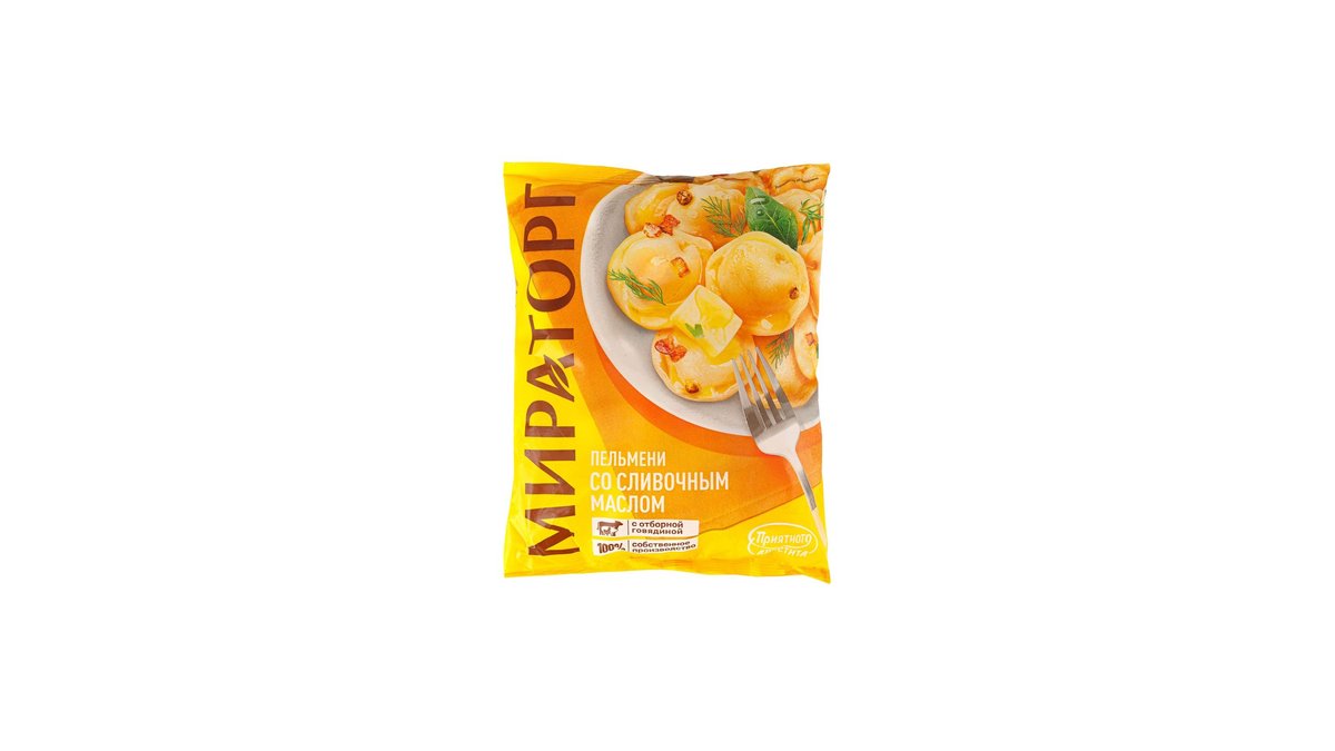 მირატორგ pelmeni Beef with creamy butter (700 g)