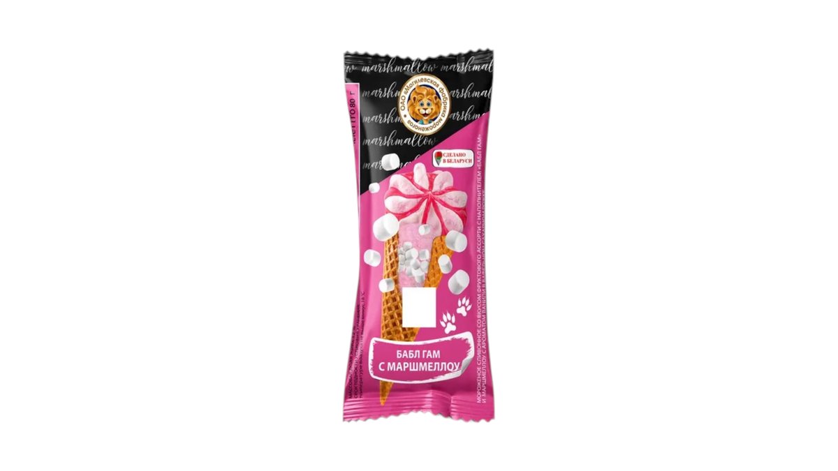 Lyova iz Mogileva мороженое creamy fruit flavor Bubble Gum (80 g)