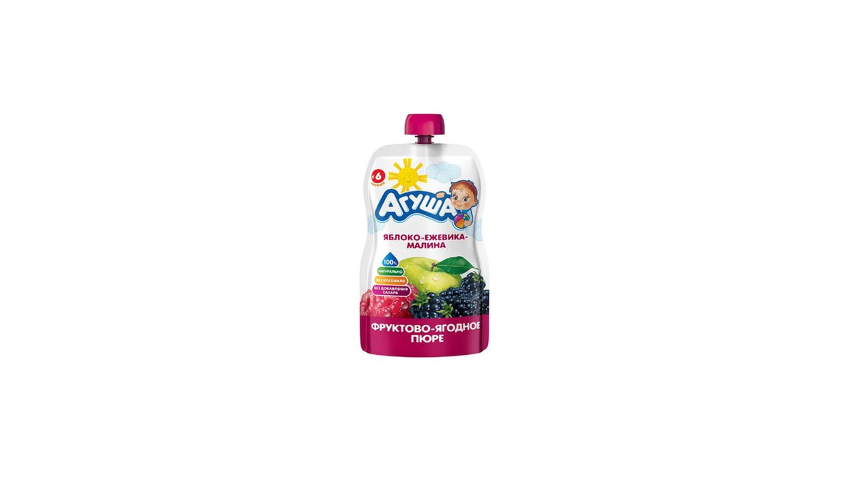 Agusha Organic Baby Food ხილის მიქსი (90 g)