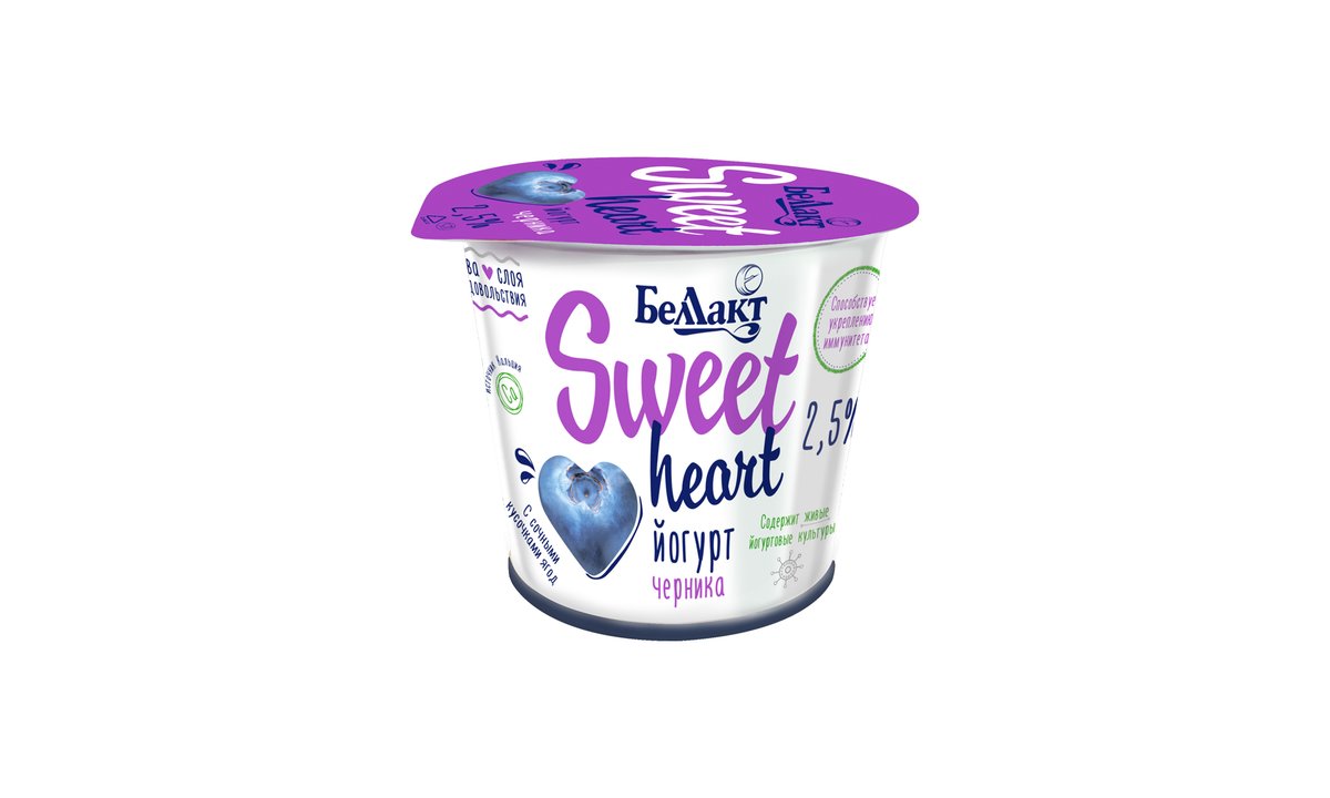 Sweetheart Yogurt with blueberries (150 g)