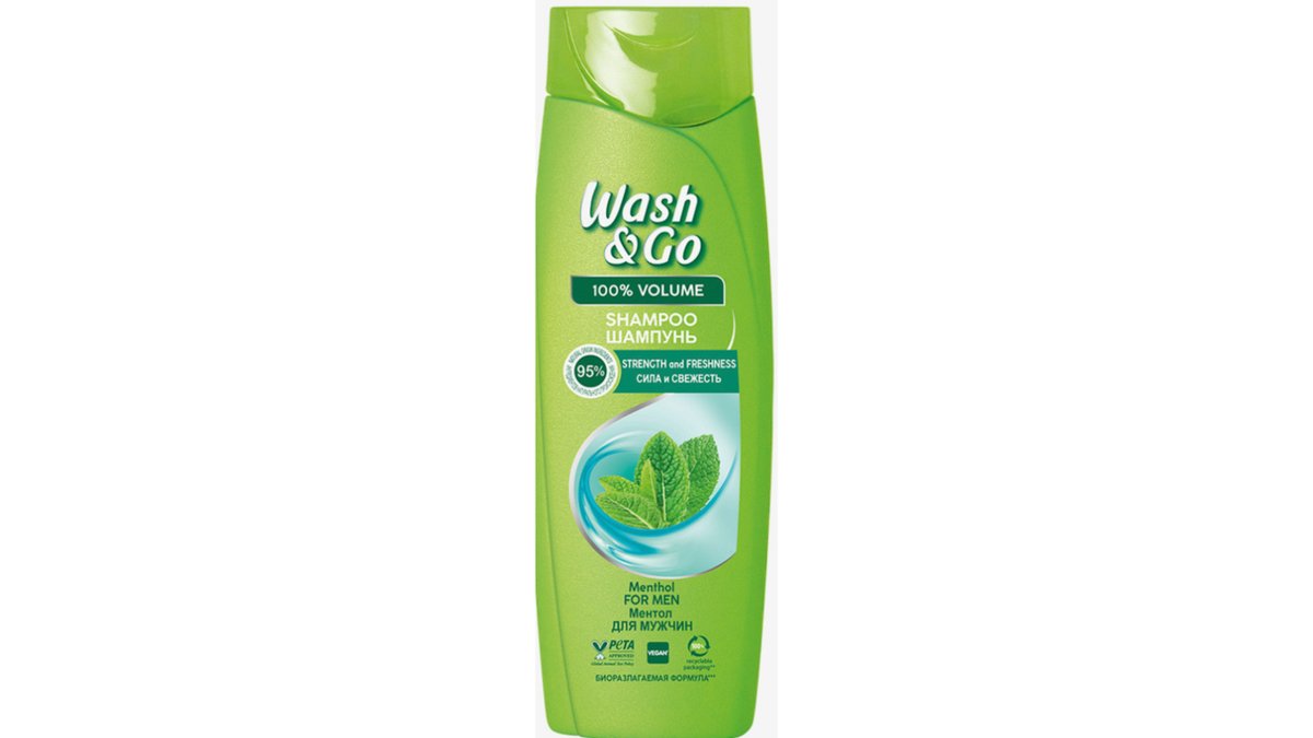 Wash and Go шампунь Menthol (360 ml)