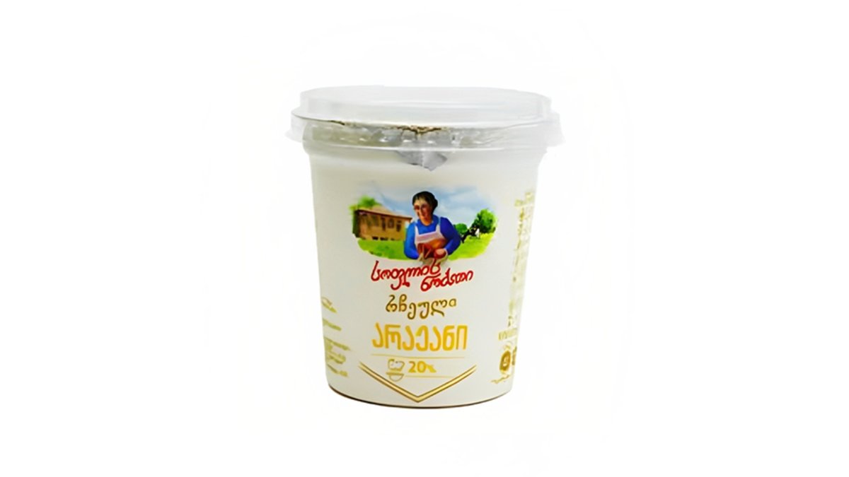 სოფლის ნობათი Sour cream selected 20% (350 g)