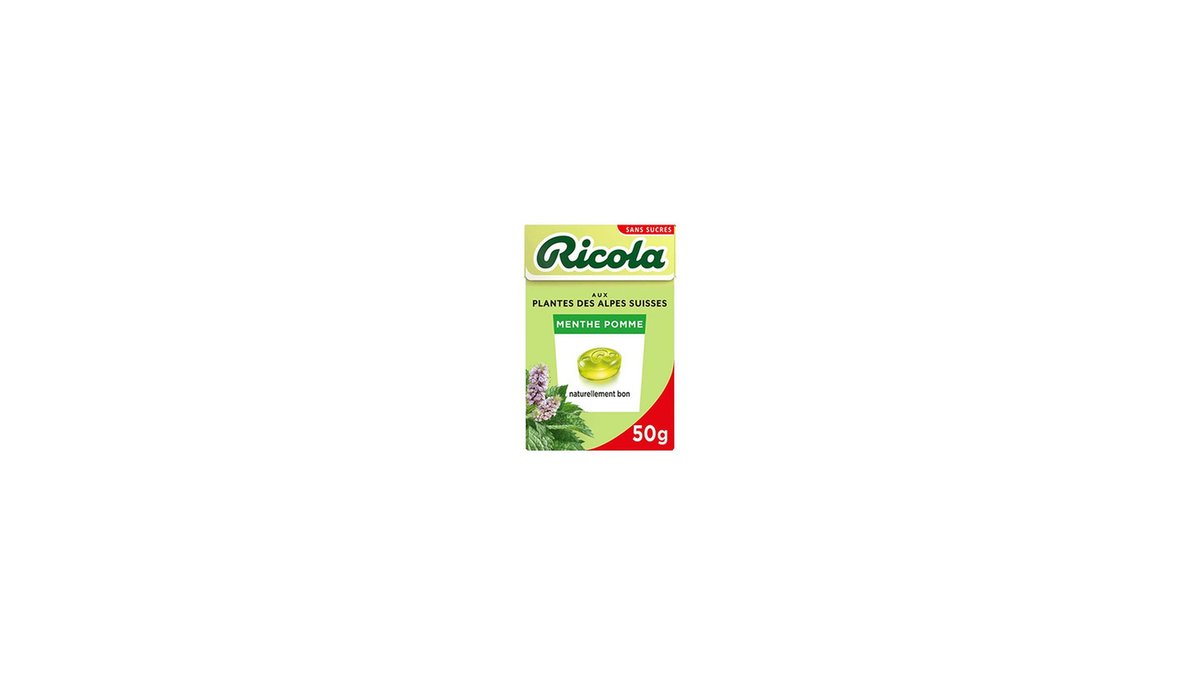 RICOLA желейные конфеты Menthol and Apple (50 g)
