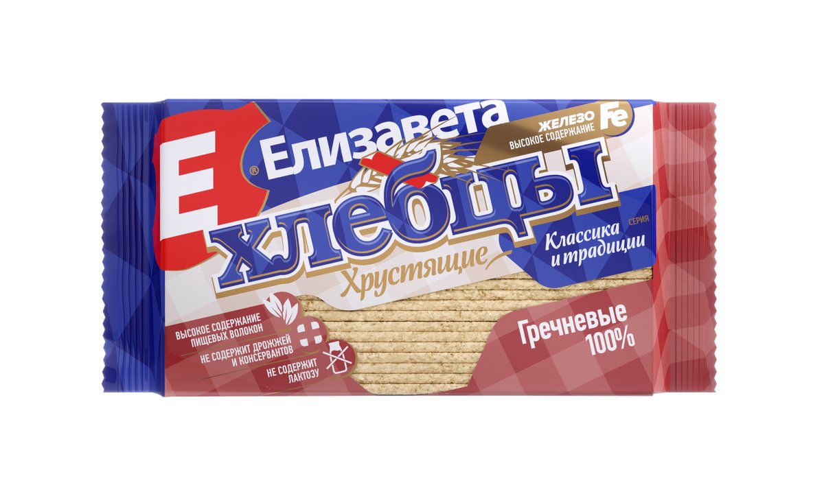 Elizaveta Crispy Bread 100% buckwheat (90 გ)