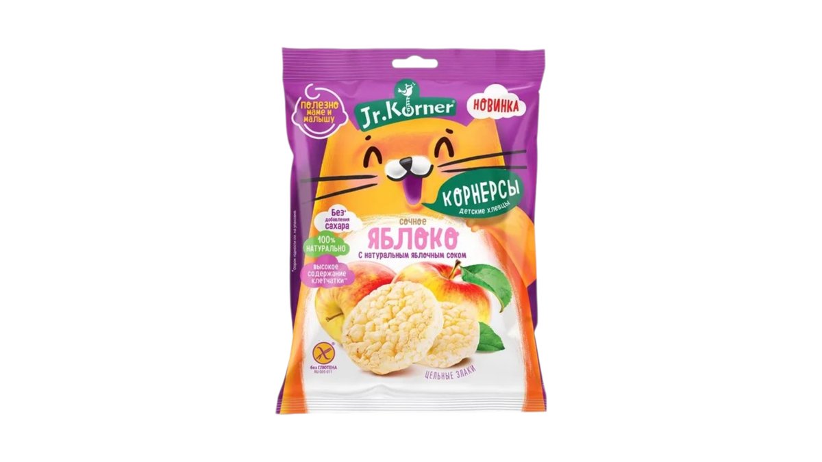 Dr.Körner ხორბლის ხრაშუნა პური Apple Juice (30 g)