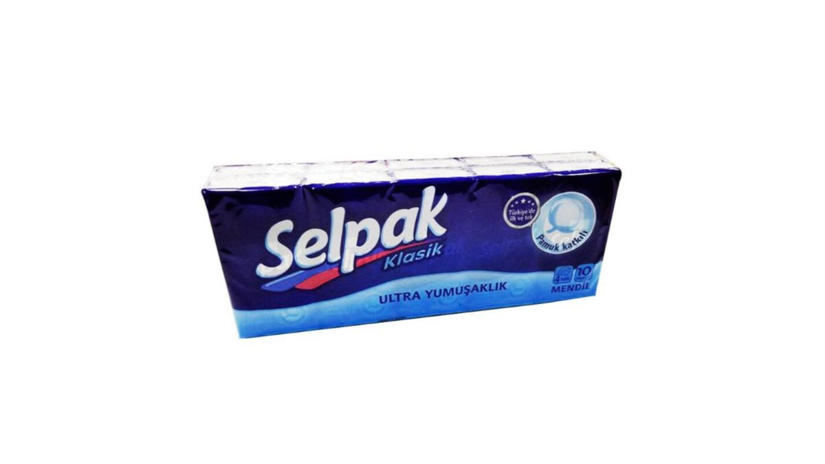 Selpak ანტიბაქტერიული ნესტიანი ხელსახოცი classic (10 pcs)