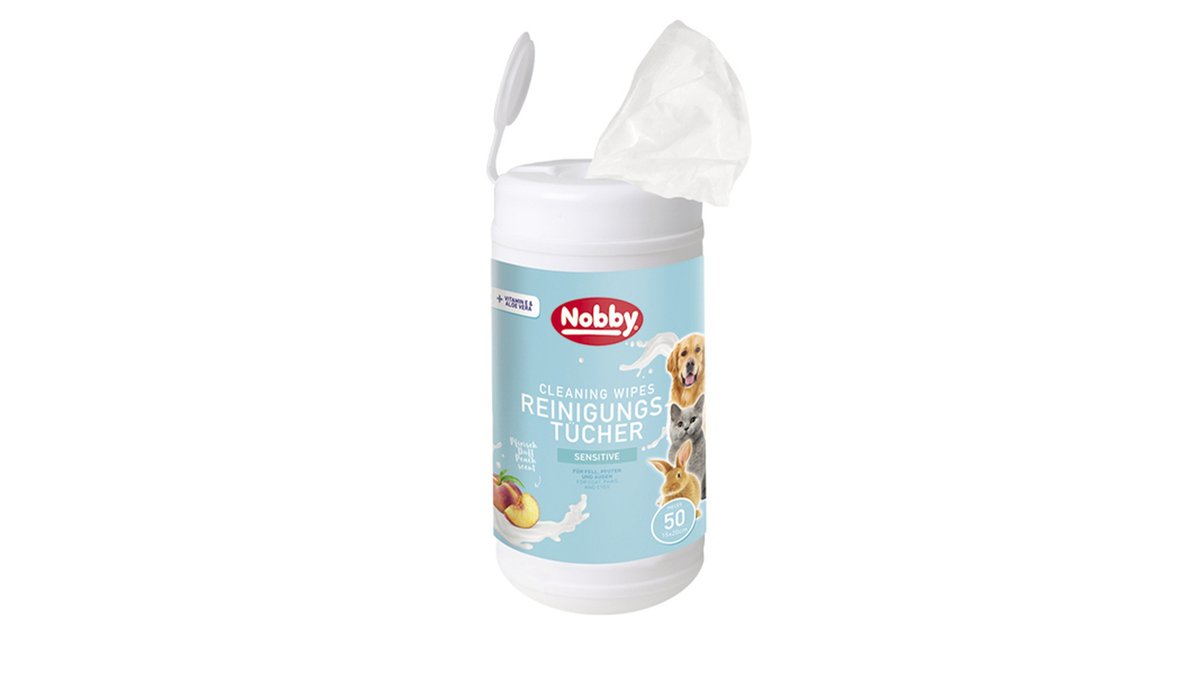 Nobby Animal Wet Wipes Peach (50 pcs)