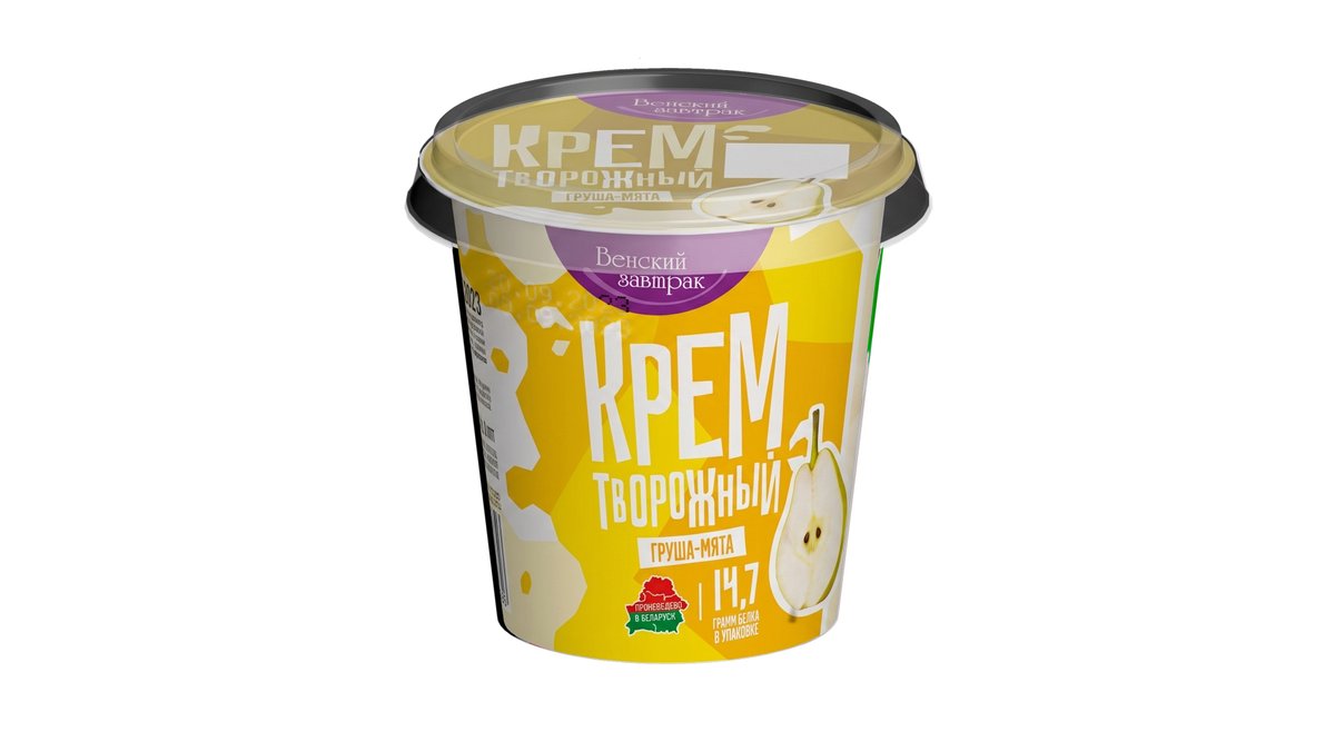 1M йогурт ვენური საუზმე 4.5% მსხალი და პიტნა (150 g)