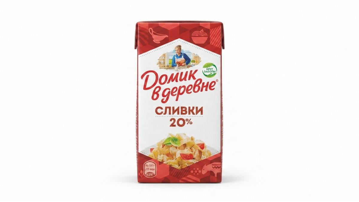 Доми́к в Деревне Взбитые сливки 20% (475 გრ)