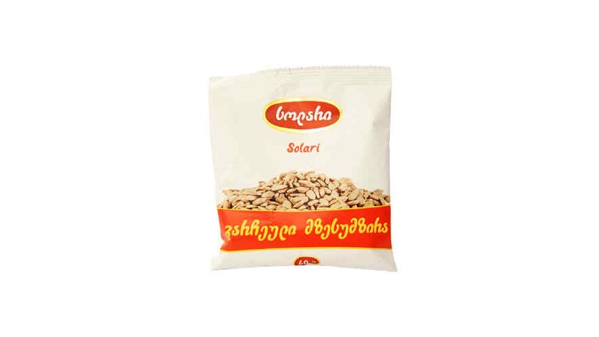 სოლარი Семена подсолнечника მოხალული გარჩეული (60 g)