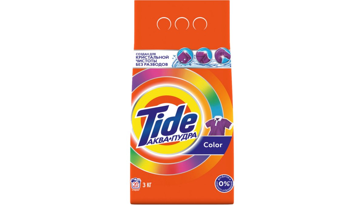 Tide სარეცხი საშუალება colored (3 kg)