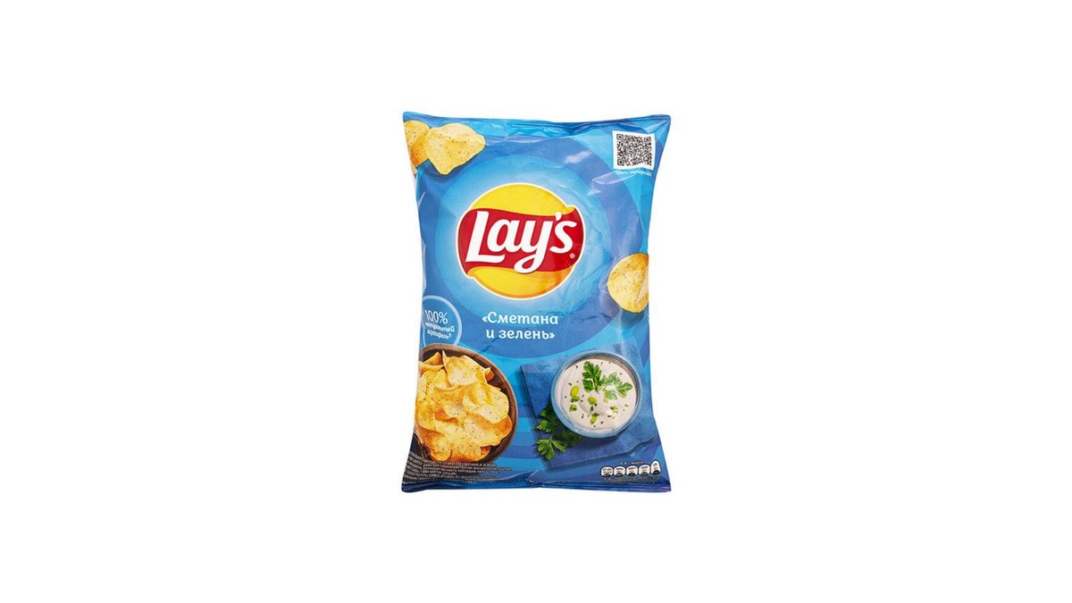 ლეისი Potato Chips sour cream and herbs (140 g)