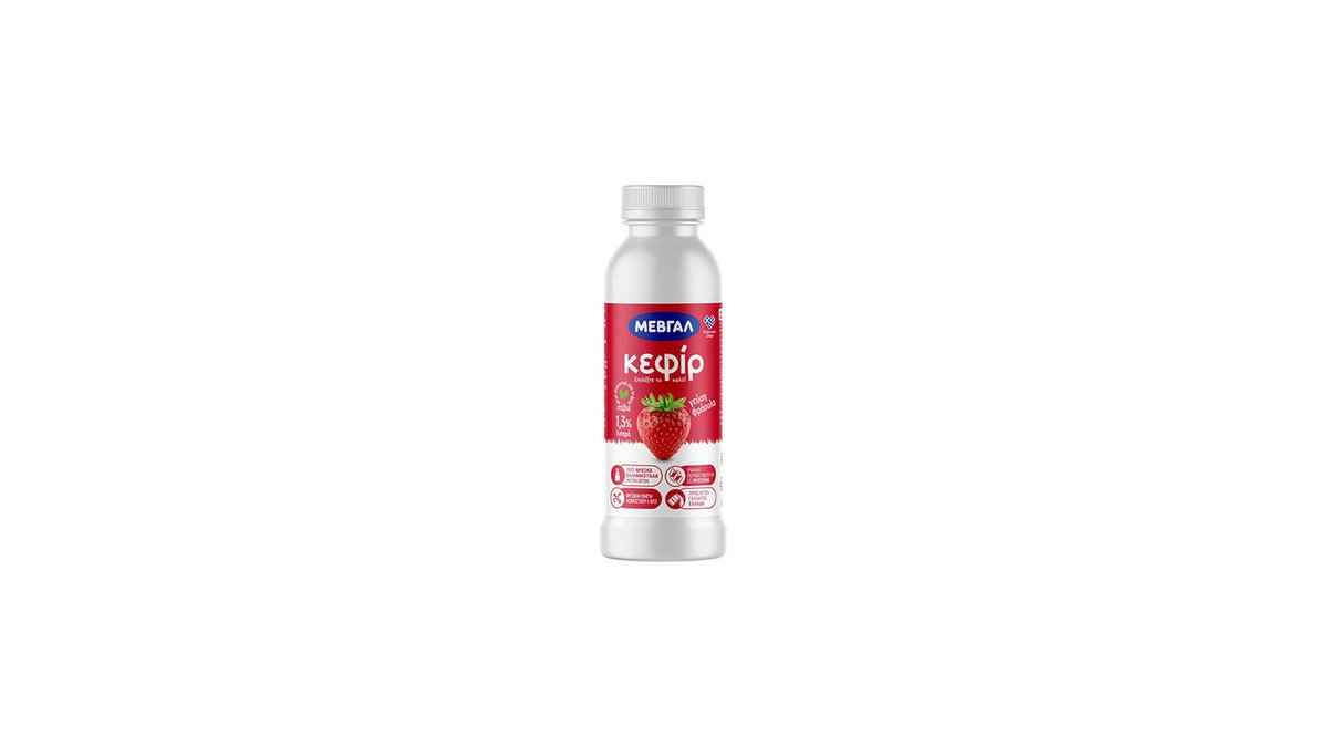 MEVGAL Kefir with Strawberry (330 ml)