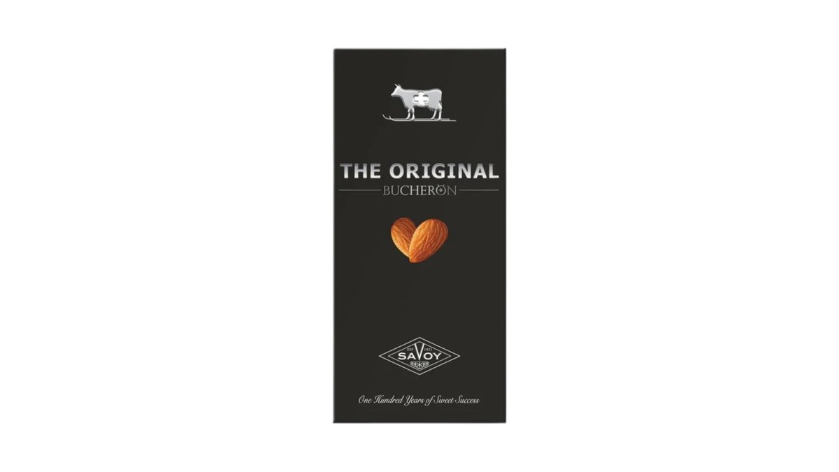 BUCHERON Chocolate with black almonds (90 გ)