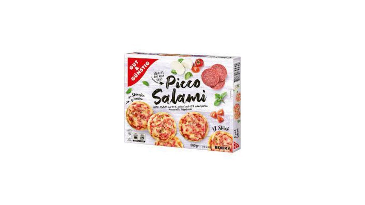 G+G Замороженная Пицца mini pizza with salami
