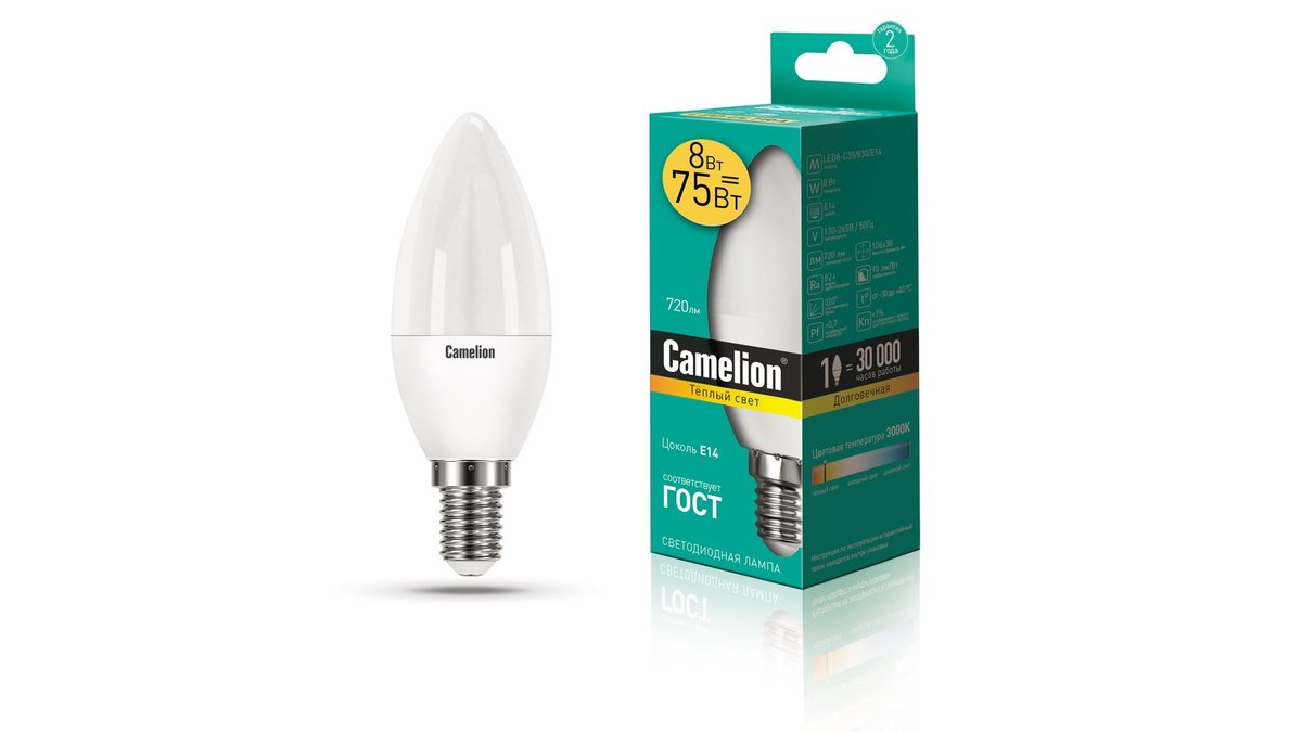 Camelion Лампочка energy saving 8 watts (8 watts)