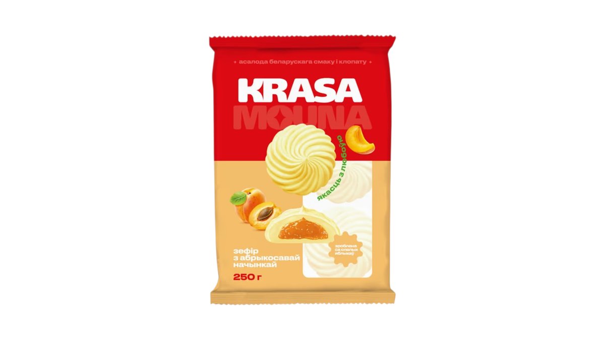 KRASA candy apricot filling (250 g)