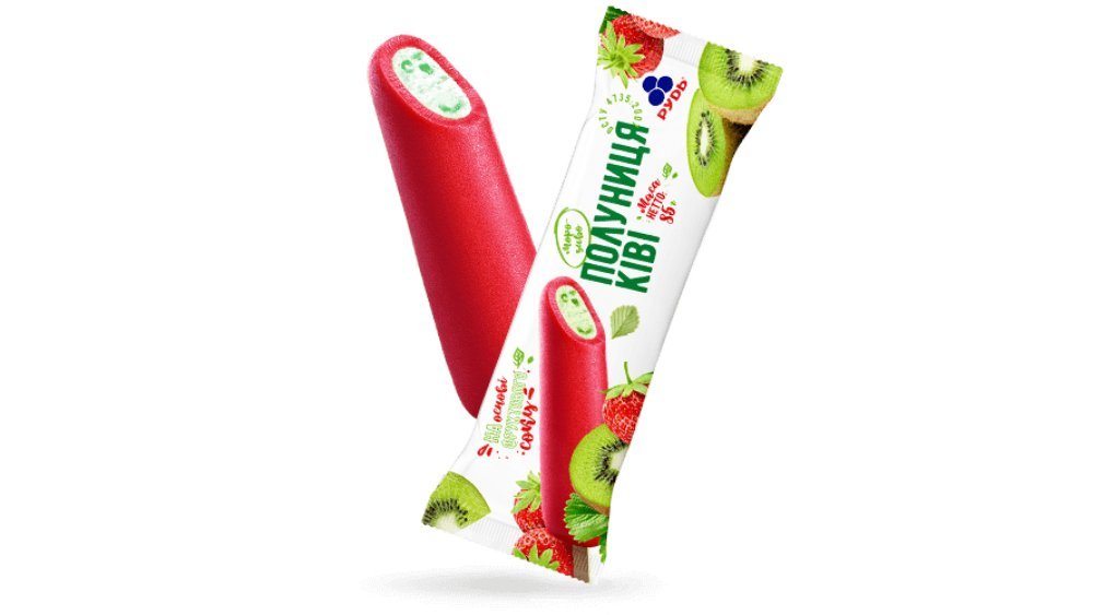 RUD ნაყინი Strawberry-kiwi (85 g)
