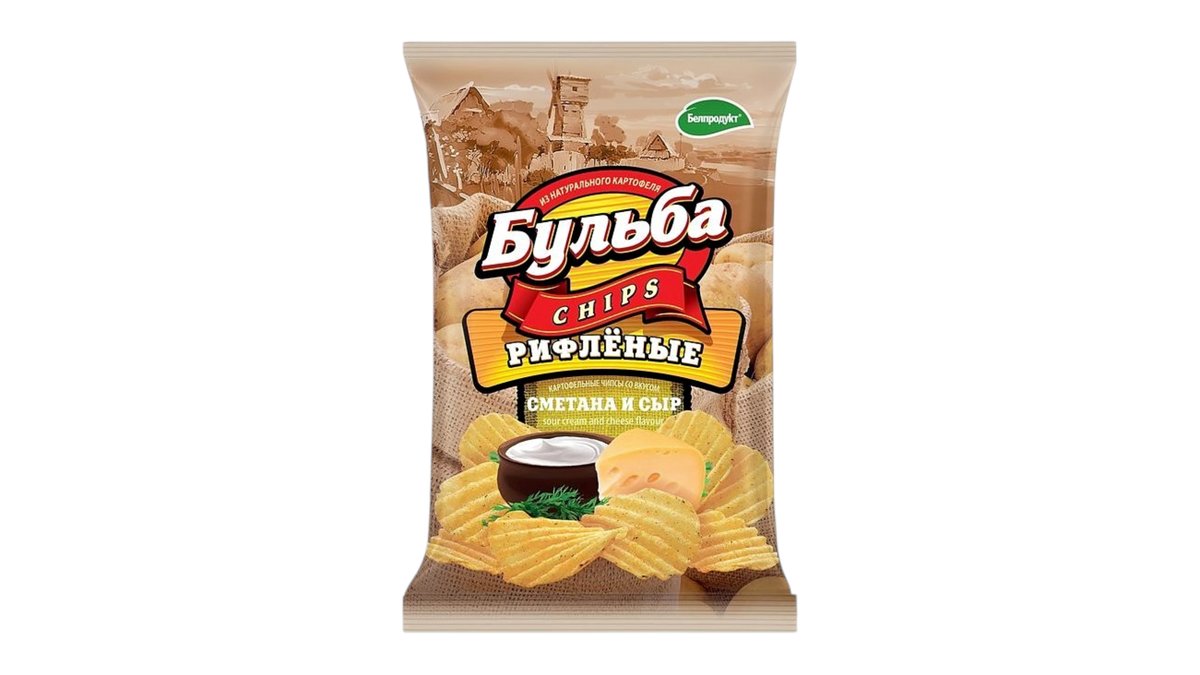 Bulba Chips чипсы sour cream and cheese (75 g)