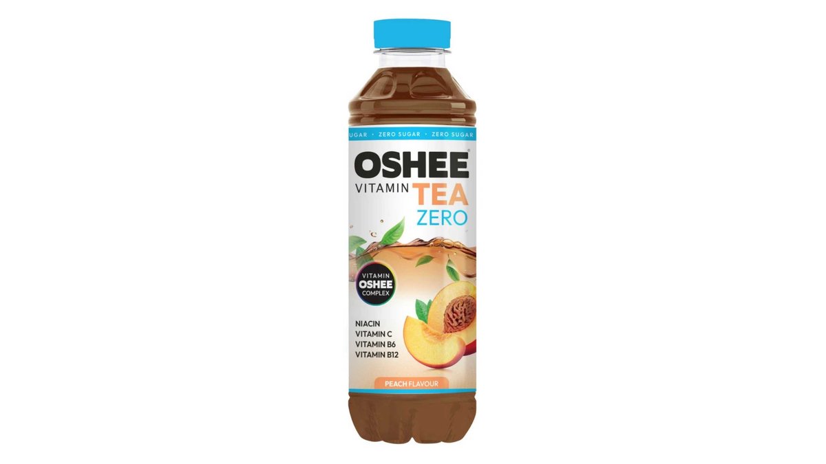 OSHEE ცივი ჩაი უშაქრო ატამის ვიტამინებით (555 ml)