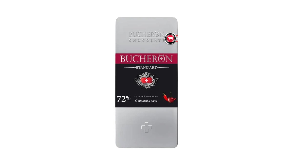 BUCHERON შოკოლადი black cherry and pepper (100 გ)