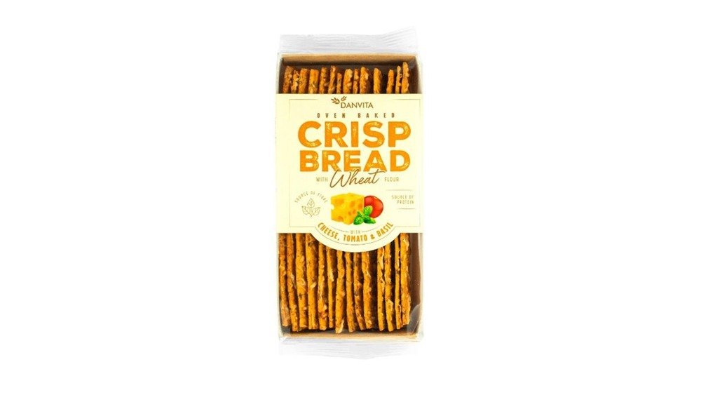 Danvita Crispy Bread with cheese, tomato and basil