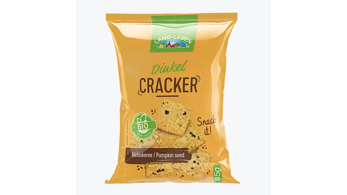 Land-Leben Crackers with pumpkin seeds and sea salt (45 g)