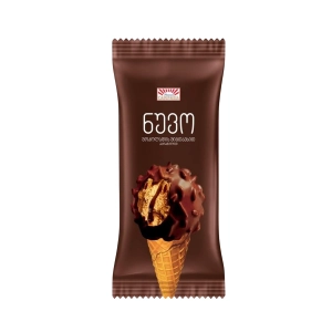 Nuvo ice cream glazed with a dark chocolate (130 ml)