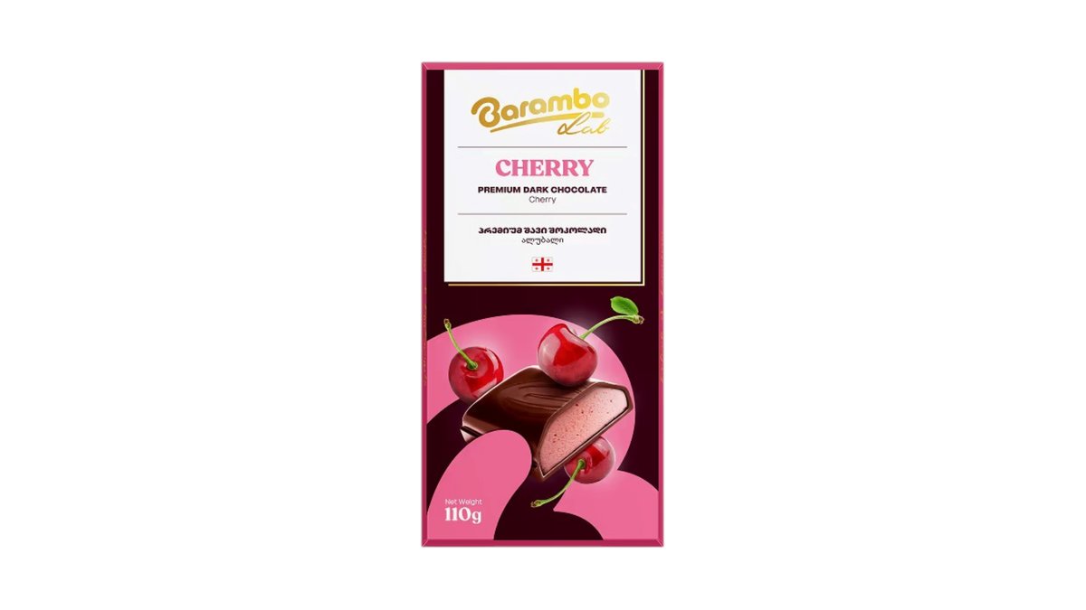 BARAMBO EXPORT Chocolate dark chocolate with cherry (110 g)