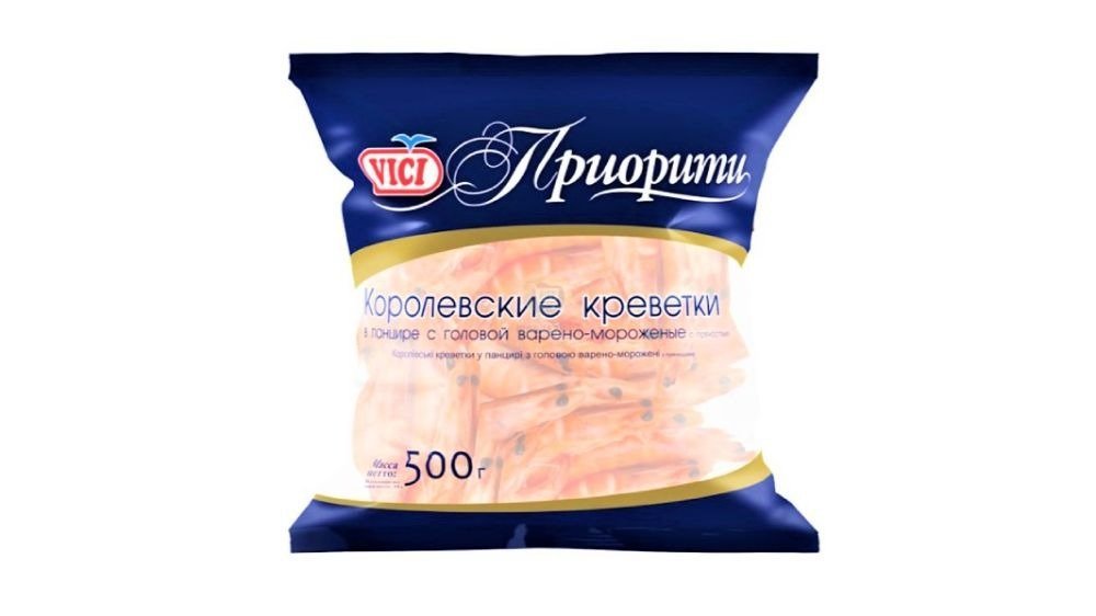 Vichy მოხარშული კრევეტები (500 g)