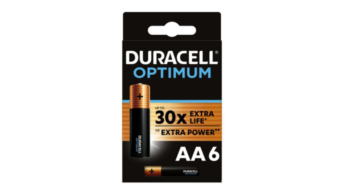 Duracell Алкалиновая батарея AA Optimum (6 pcs)