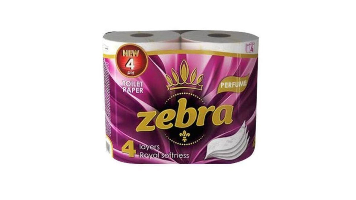 Zebra არომატული რულონები (4 rolls)