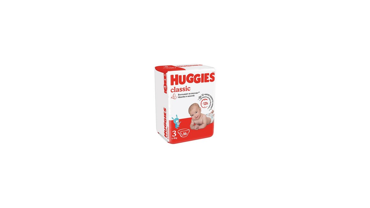Huggies подгузники Classic (16 pcs)