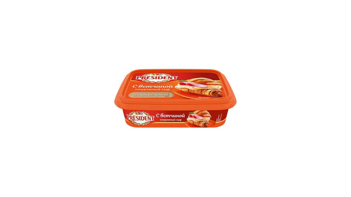 President ყველი ham flavor (200 g)