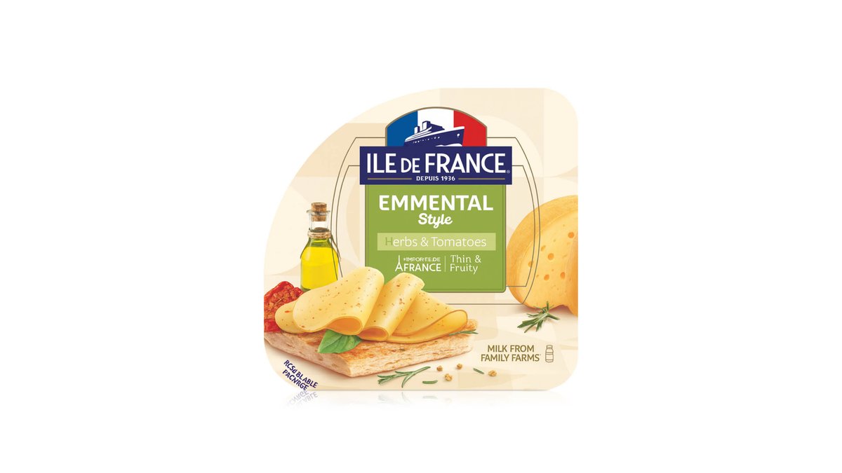 Ile De France cheese with herbs and tomatoes (150 g)