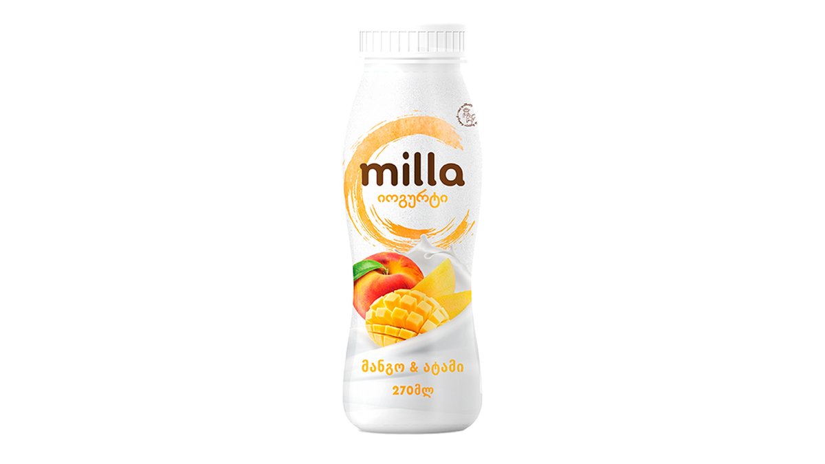 მილა იოგურტი mango peach (270 g)