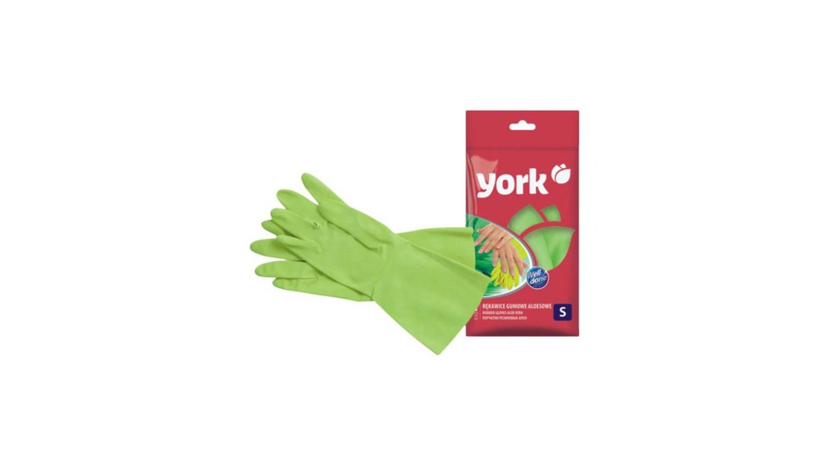 YORK Latex Glove aloe vera S size (1 pair)