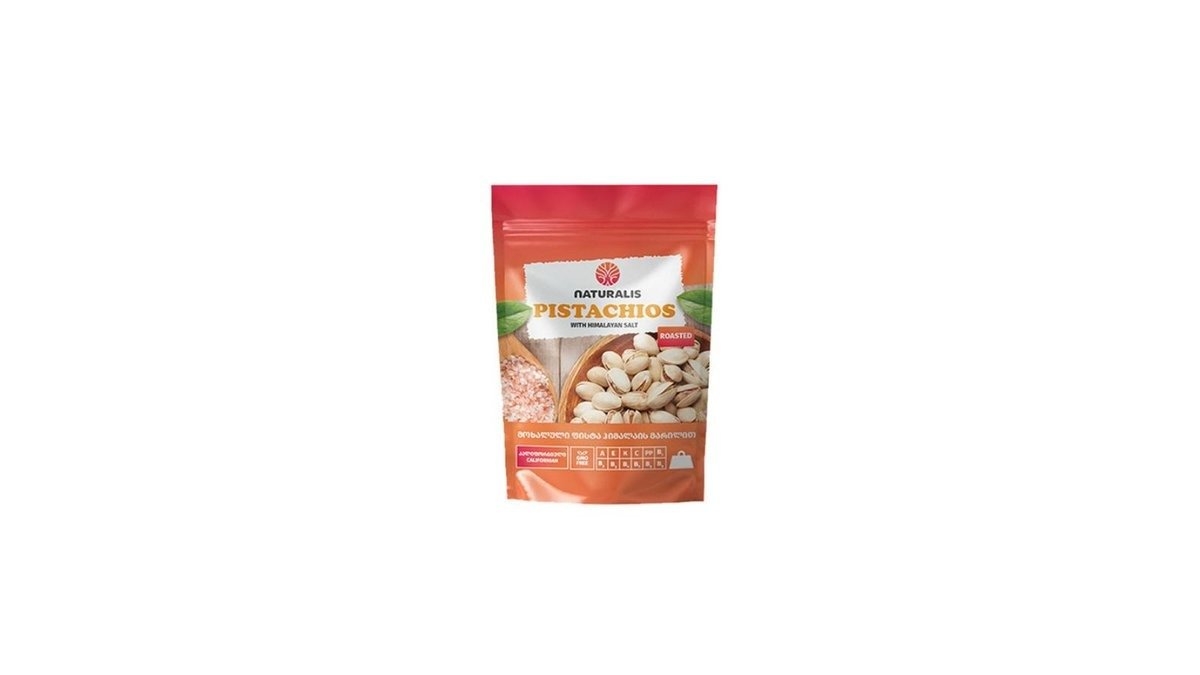 Naturalis ქოქოსი Roasted pistachios with Himalayan salt (130 g)