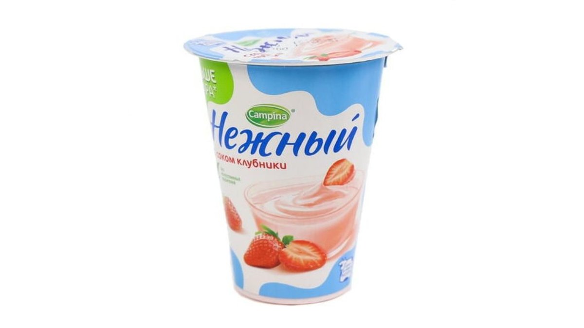 Nezhni იოგურტი with strawberries (320 g)