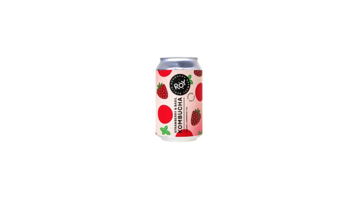 ROY კომბუჩა Strawberry and Basil (330 ml)