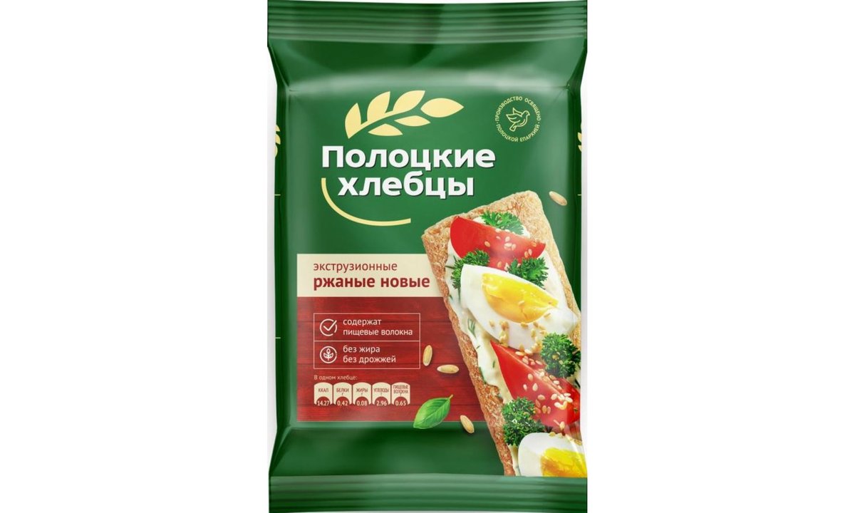 Polotskye Crispy Bread rye fresh (80 g)