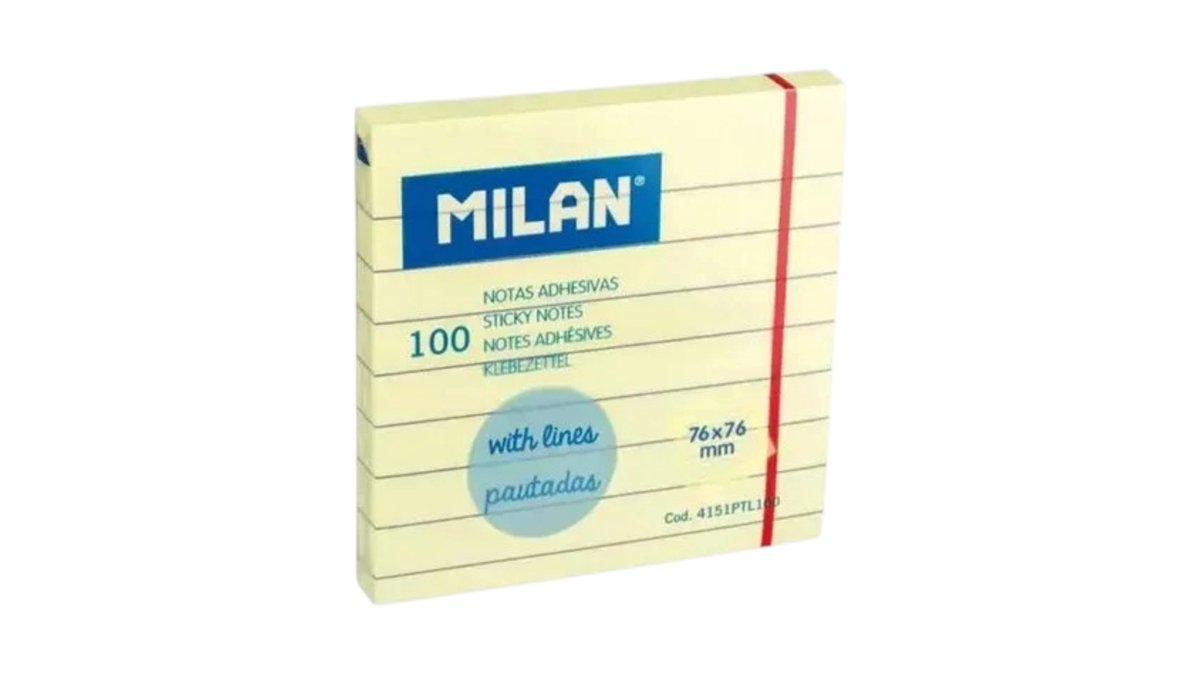 MILAN Липкие заметки light yellow (100 pcs)